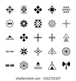 Set Tribal Symbols Collection Stock Vector (Royalty Free) 1312725080 ...