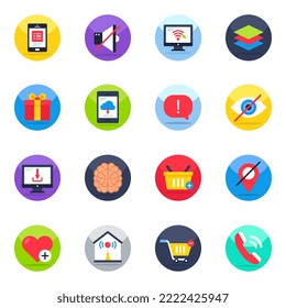 Pack of Ui and Ux Flat Icons

