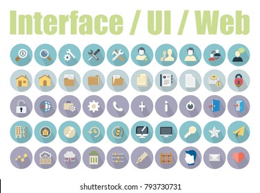 Pack Of User Interface Icons For Mobile And Web