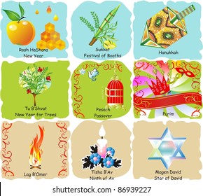 A pack of Vector for the Jewish Holidays