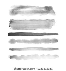 Pack of Vector Watercolor Brush Strokes