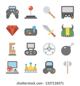 Pack Of Video Games Flat Icons