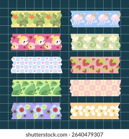 a pack for washi tape design for srapbook decorative element