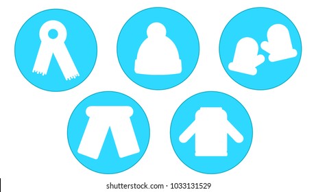 Pack of winter clothes