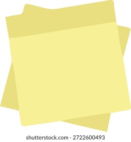 Un paquete de ilustración de notas adhesivas amarillas