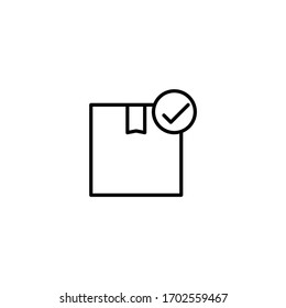 package approved icon vector illustration