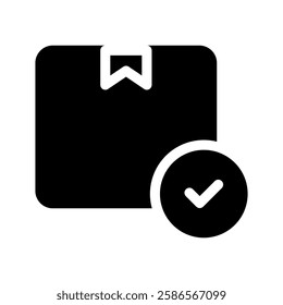 Package Approved Icon Vector Symbol Design Illustration