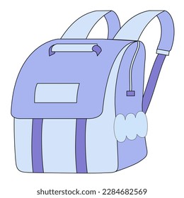 Package Back to School Sticker Illustration