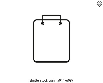 package bag, icon, vector illustration eps10