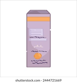 Package of base coat for manicure on white background