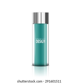 package beauty cream bottle design vector