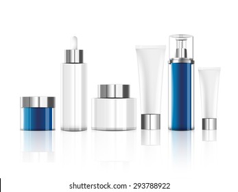 package beauty cream bottle design vector