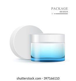 package beauty cream bottle design vector