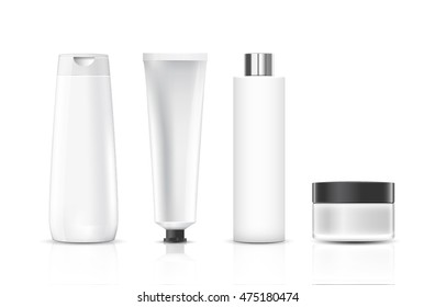 package beauty cream bottle design vector.