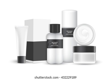 package beauty cream bottle vector design.