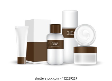package beauty cream bottle vector design.