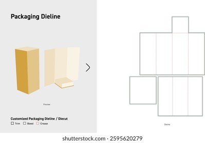 Package for bottle hold dieline