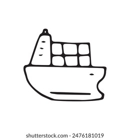 the package. box. delivery. unloading. to the door. mail. worldwide delivery. sender. recipient. purchase. online store. to send. receive. vector illustration. color background. flat style. doodle. 