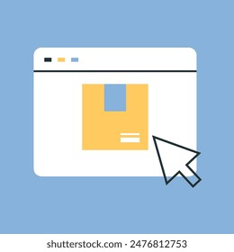 the package. box. delivery. unloading. to the door. mail. worldwide delivery. sender. recipient. purchase. online store. to send. receive. vector illustration. color background. flat style. doodle.	