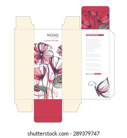 Package box design vector illustration