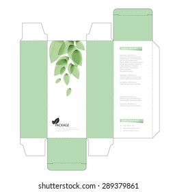 Package box design vector illustration