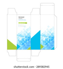 Package box design vector illustration