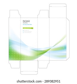 Package box design vector illustration