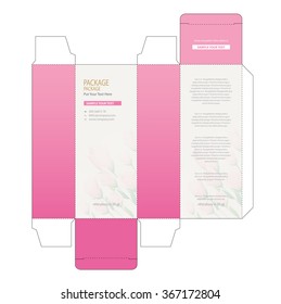 Package box design vector illustration