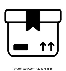 package box Finance Related Vector Line Icon. Editable Stroke Pixel Perfect.