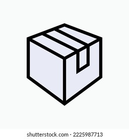 Package Box Icon. Parcel Symbol.