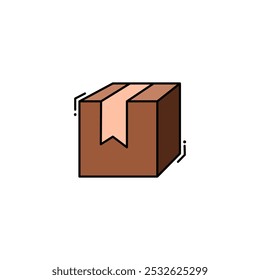 ícone de caixa de pacote design de vetor