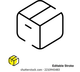 Package Box Outline Icon Eps