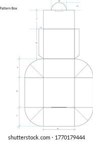 Package box pattern for accesery