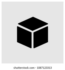 Package box sign icon in trendy flat style isolated on grey background, modern symbol vector illustration for web