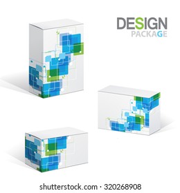 Package Box. For Software&Hardware, vector Illustration