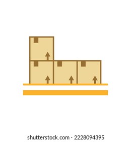 package boxes vector icon supply chain icon