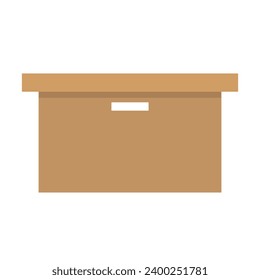 Package cardboard box icon. Vector.