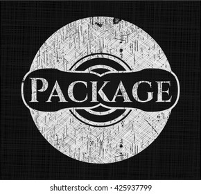Package chalkboard emblem