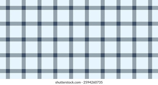 Package check tartan texture, old background pattern seamless. Individuality vector fabric textile plaid in light and blue colors palette.