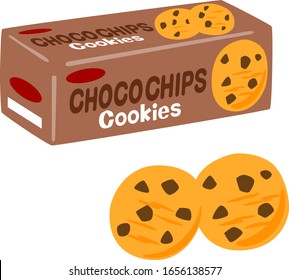 Package of chocolate chips cookies