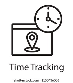 
Package with clock symbolising timely delivered icon
