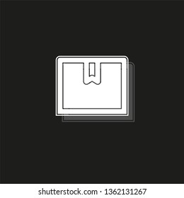 package concept line icon. Simple element illustration. package concept outline symbol design from Delivery set