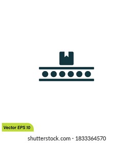 package conveyor belt icon illustration simple design element vector logo template