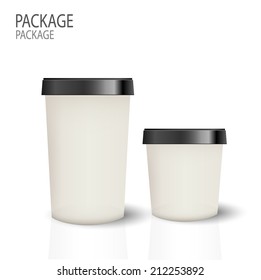 Package cup ice cream design vector illustration