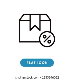 Package cyber monday vector icon