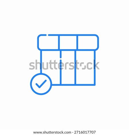 package delivered icon sign vector