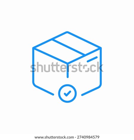 package delivered icon sign vector