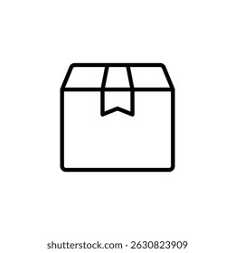 Package, delivery boxes, box icon vector. in line style design on white background. vector illustration