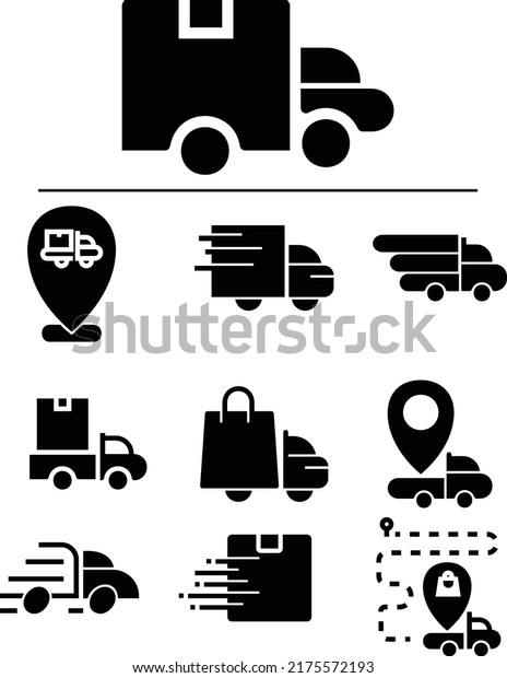 Package delivery cars for various purposes on the
application and
website