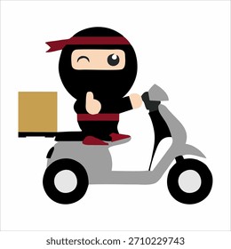 Diseño de ilustración de personaje de entrega de paquete, adecuado para Elementos de diseño